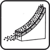 Counterbodies: Quartz sand, crushed rock. Additional conditions: abrasive wear, low pressure. Examples: Facing the bunker, mold bricks
