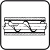 Counterbodies: plastics with fillers; crude synthetic rubber . Additional conditions: temperature to 400 ° C; aggressive solutions. Examples: screw and sleeve extruders extractors