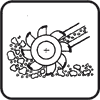 Counterbodies: Sand and frozen ground, boulders, rocks. Additional conditions: pressure up to 500 kgf / cm <sup> 2 </ sup>. Examples: teeth and excavator buckets, parts of crushers